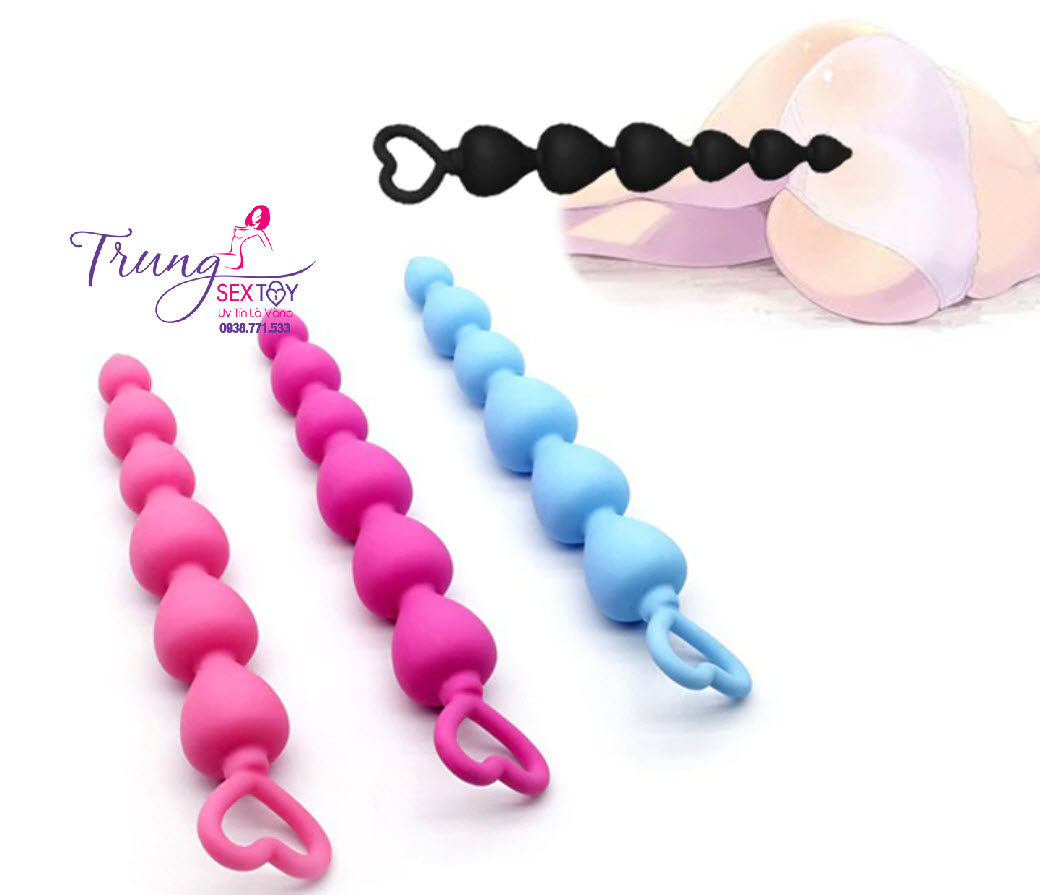 Chuỗi Hạt Trái Tim Hậu Môn Tăng Khoái Cảm Mạnh Mẽ