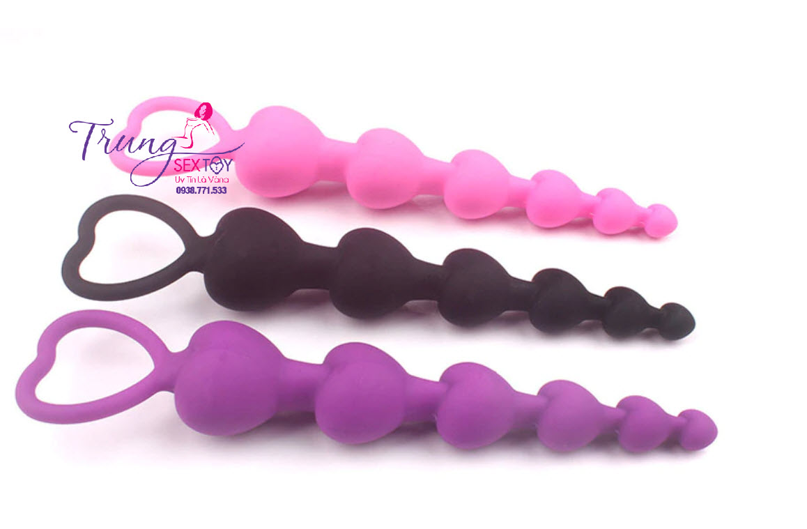 Chuỗi Hạt Trái Tim Hậu Môn Tăng Khoái Cảm Mạnh Mẽ