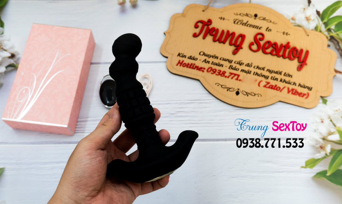 Kích Thích Hậu Môn Rung Xoay 360 Độ Tùy Chỉnh Điều Khiển