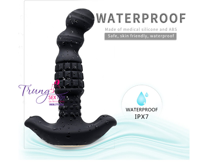 Kích Thích Hậu Môn Rung Xoay 360 Độ Tùy Chỉnh Điều Khiển