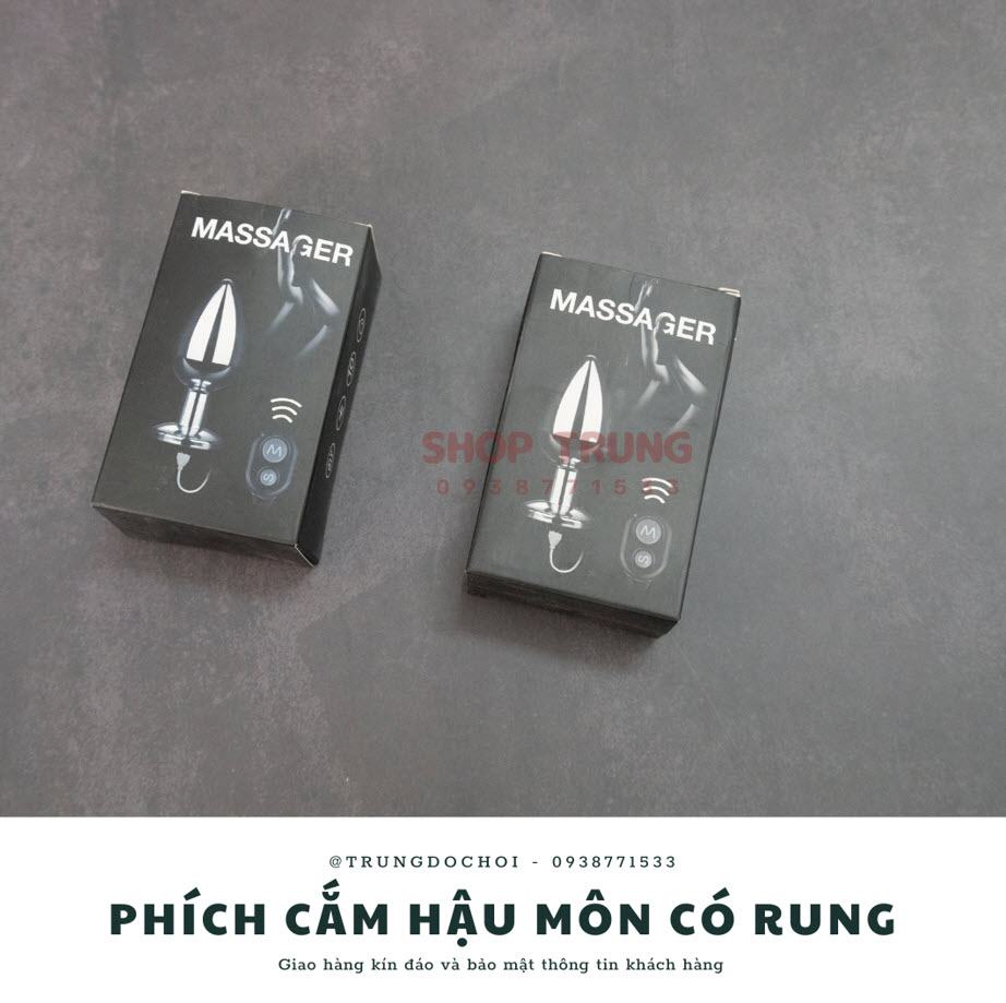 Siêu phẩm hậu môn kim loại điều khiển từ xa, an toàn, cực đã