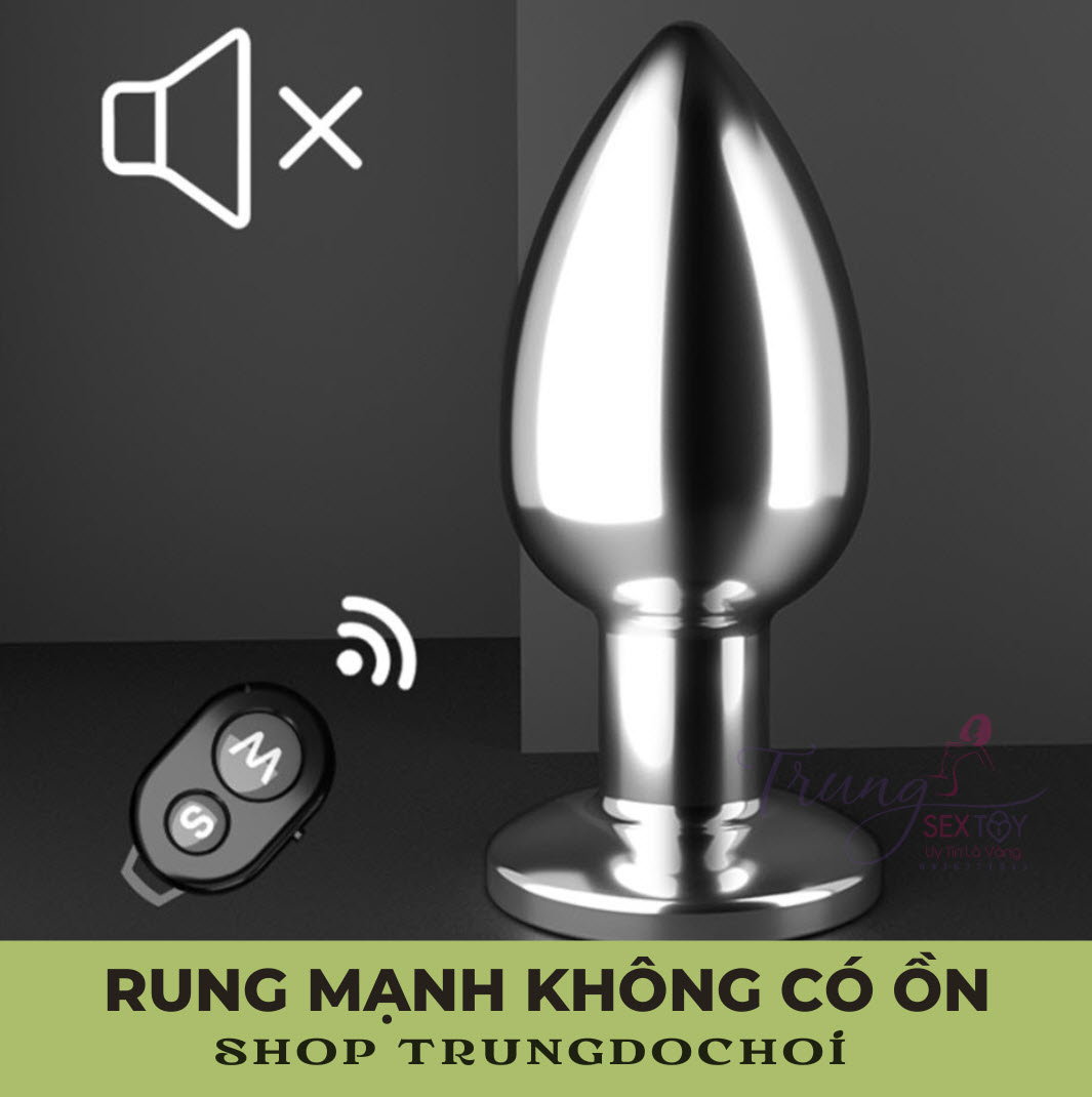 Siêu phẩm hậu môn kim loại điều khiển từ xa, an toàn, cực đã