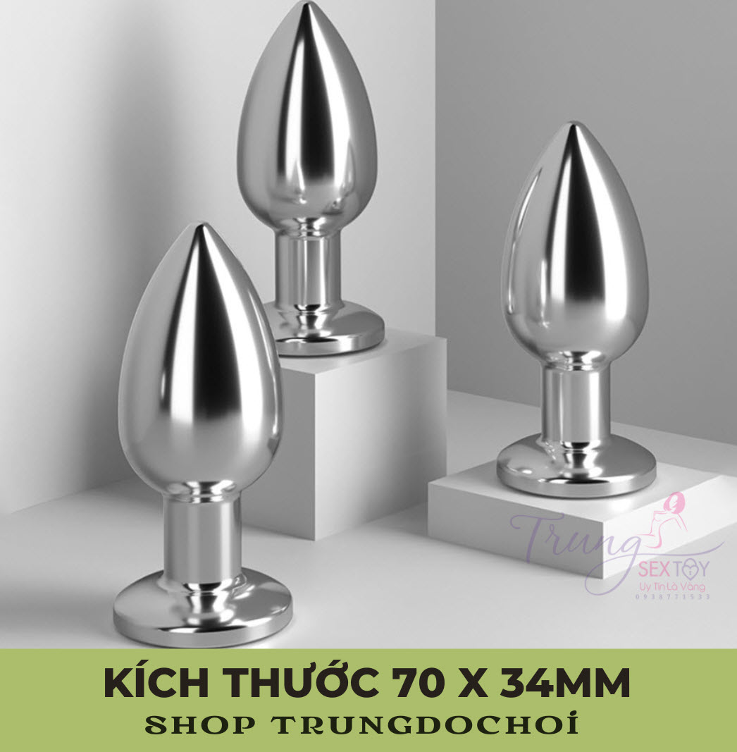 Siêu phẩm hậu môn kim loại điều khiển từ xa, an toàn, cực đã