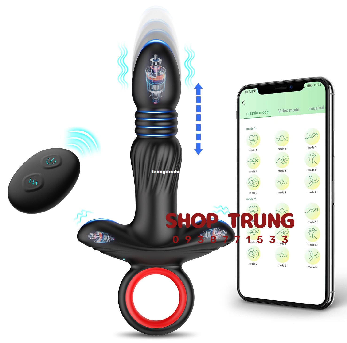 Máy rung hậu môn Hgod tăng khoái cảm khám phá cảm xúc mới