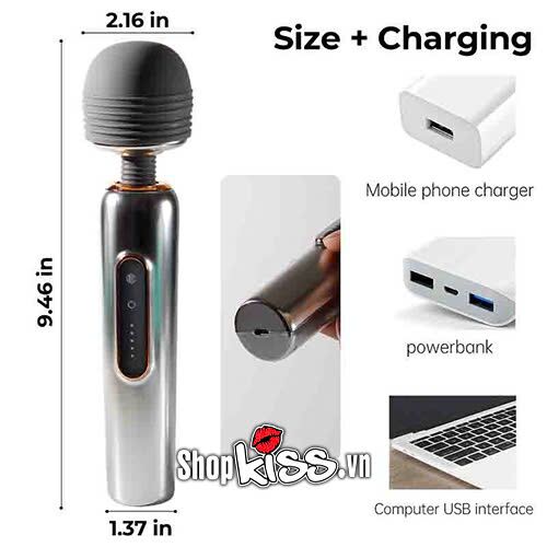 Chày Rung Wand Massager Bump Kích Thích Cực Khoái Mát Xa Toàn Thân