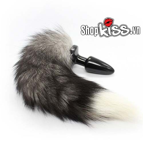 Đuôi chồn gắn hậu môn silicone kích thích hưng phấn bạn tình