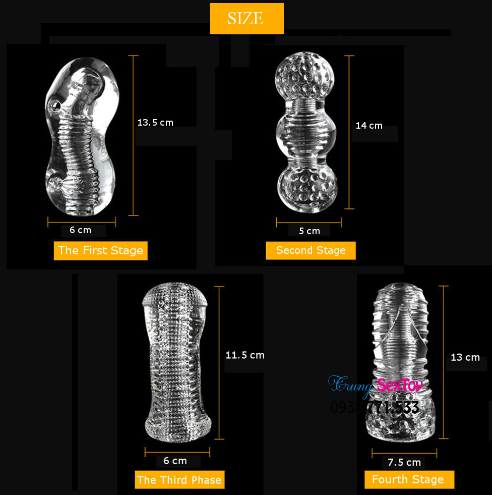 Cốc Thủ Dâm Mini Trong Suốt Giá Rẻ Kích Thích Nam Giới