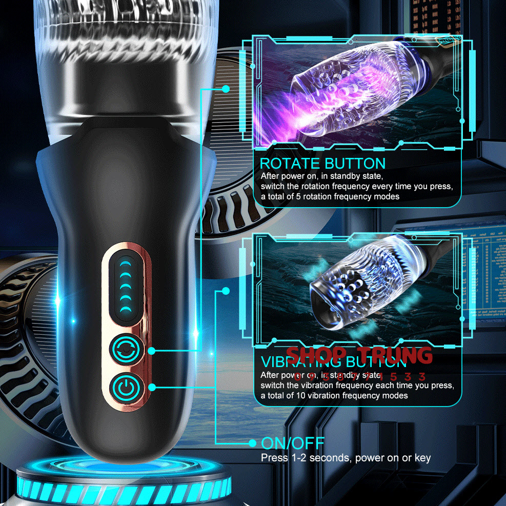 Máy tự sướng Touch Girl xoay thụt mút siêu thực cho nam