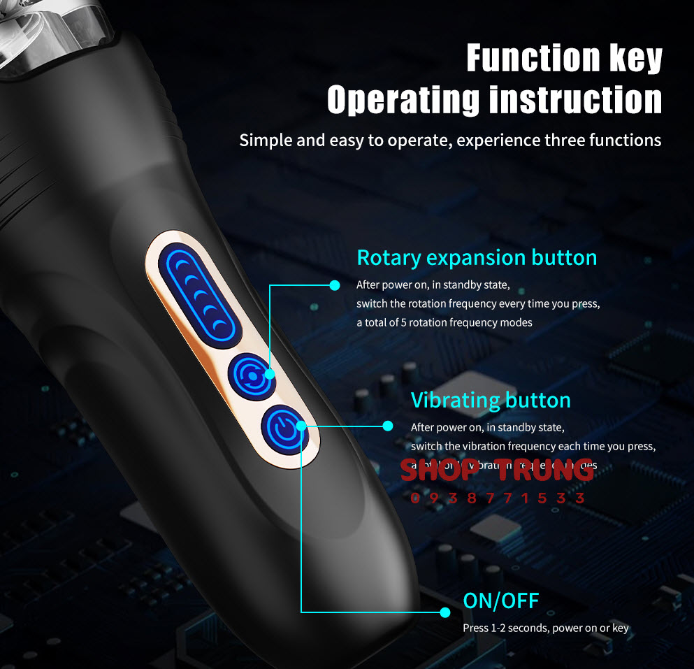 Máy tự sướng Touch Girl xoay thụt mút siêu thực cho nam