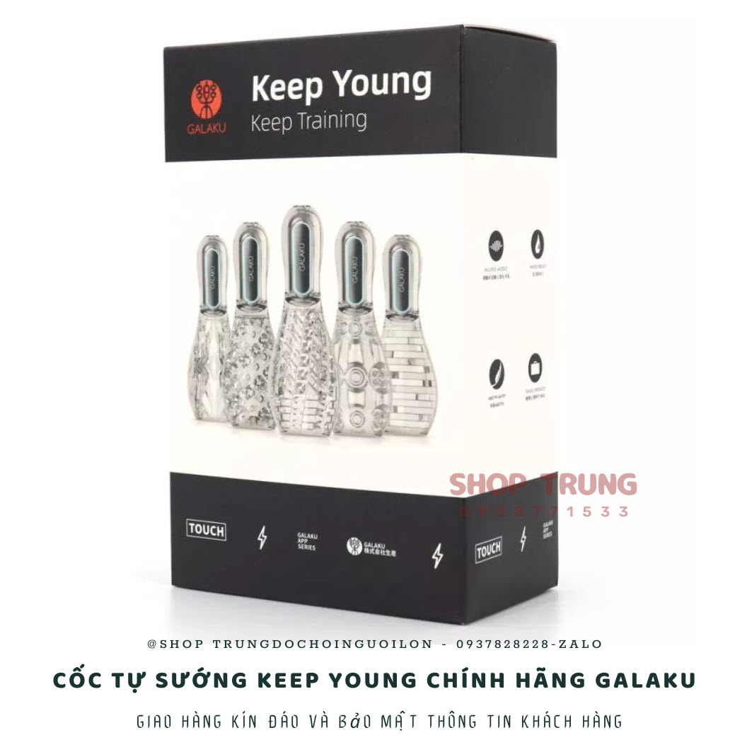 Cốc tự sướng Galaku Keep Young rung mạnh thiết kế nhỏ gọn siêu HOT