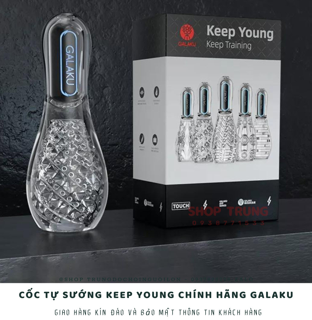 Cốc tự sướng Galaku Keep Young rung mạnh thiết kế nhỏ gọn siêu HOT