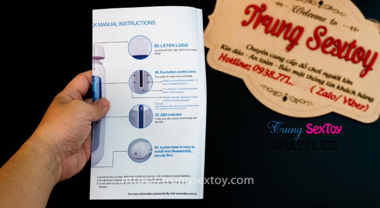 Máy Thủ Dâm Leten A380 Tự Động Âm Thanh Phê Kích Thích