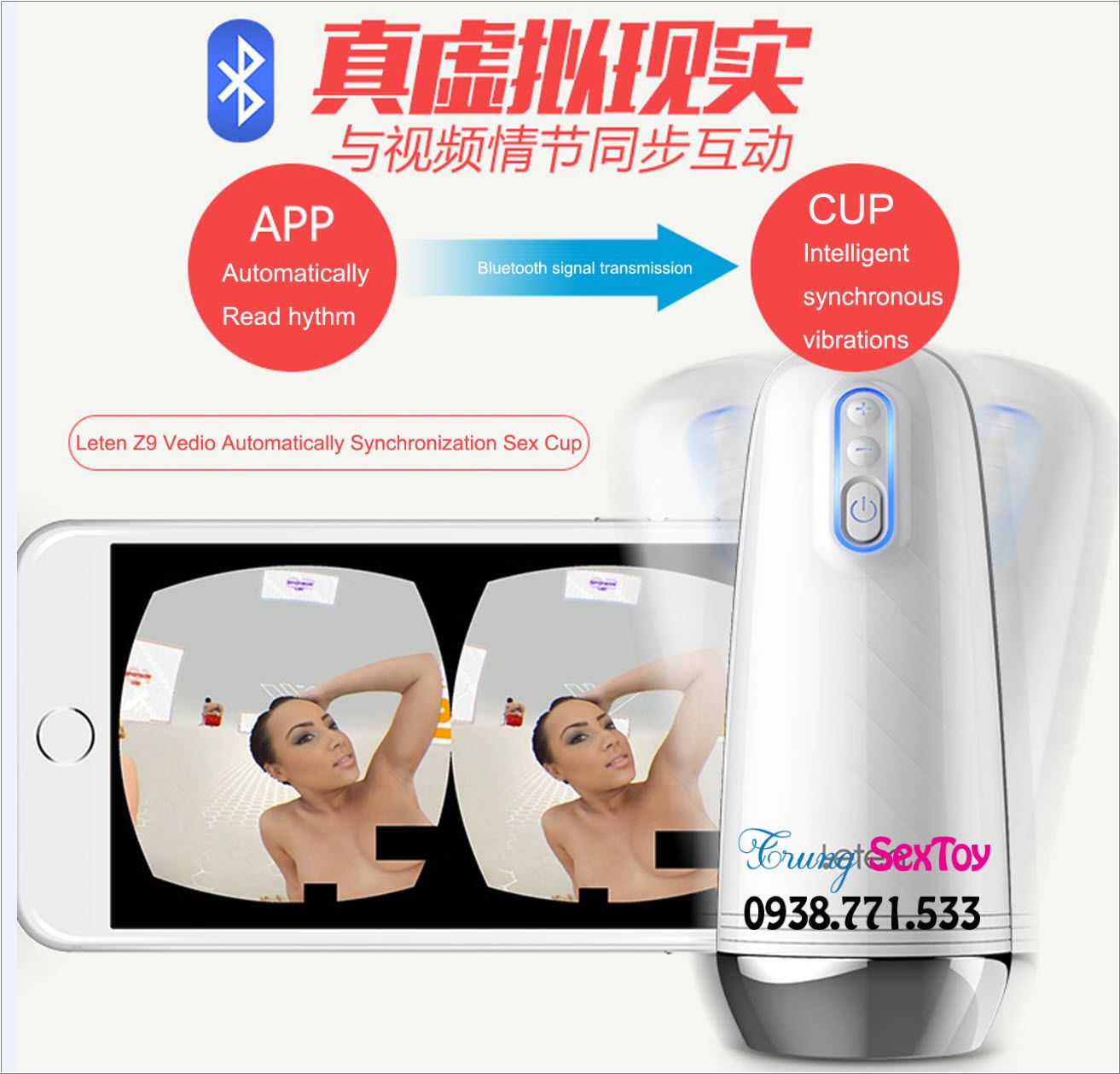 Âm đạo giả Leten Z9 tự động sướng mê ly kích thích đỉnh