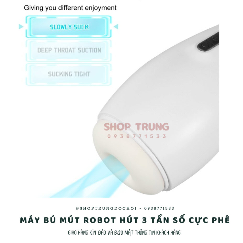 Máy rung bú hút co thắt Cute Robot hàng chính hãng giá tốt Máy rung bú hút co thắt Cute Robot hàng chính hãng giá tốt