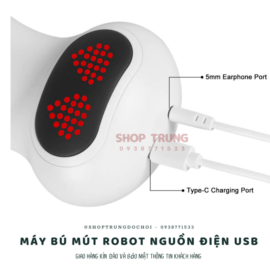 Máy rung bú hút co thắt Cute Robot hàng chính hãng giá tốt Máy rung bú hút co thắt Cute Robot hàng chính hãng giá tốt