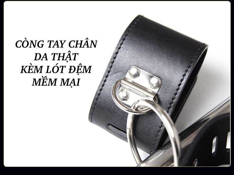 Còng tay chân đòn sắt chất liệu bền chắc cho BDSM cực mạnh
Còng tay chân đòn sắt chất liệu bền chắc cho BDSM cực mạnh
