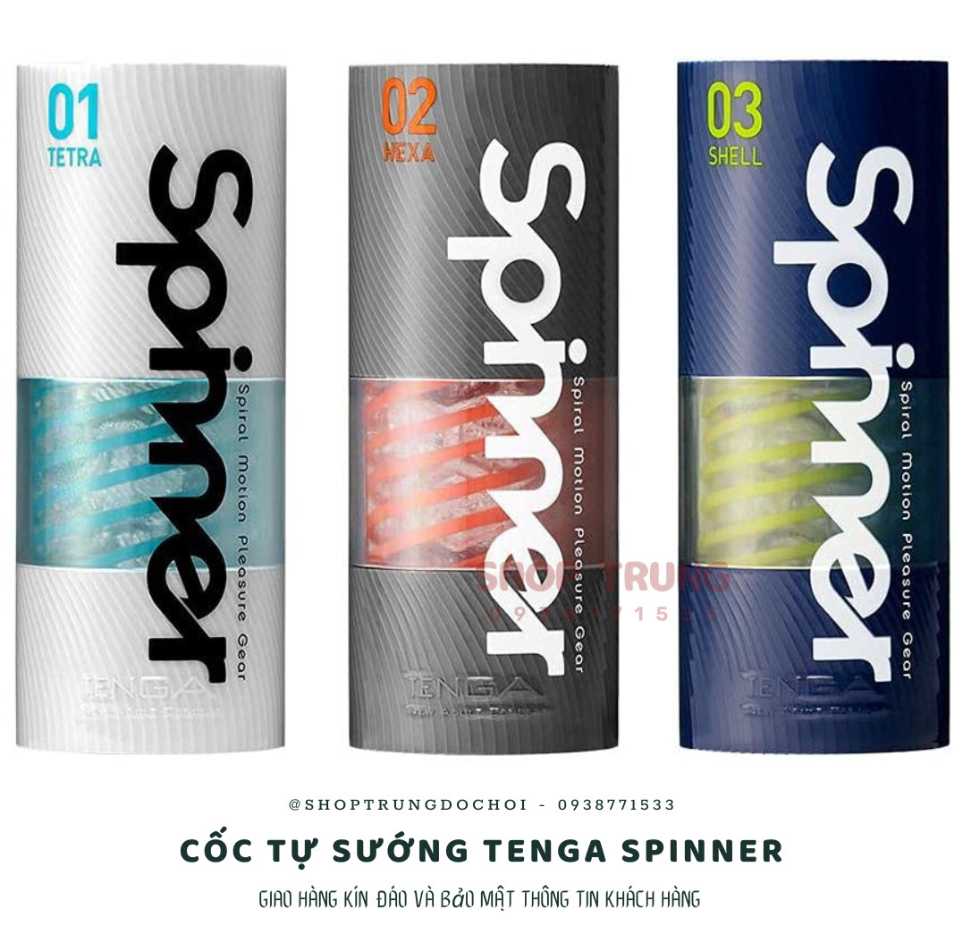 Cốc thủ dâm Tenga Spinner Nhật Bản công nghệ xoắn ốc lạ mắt kích thích
