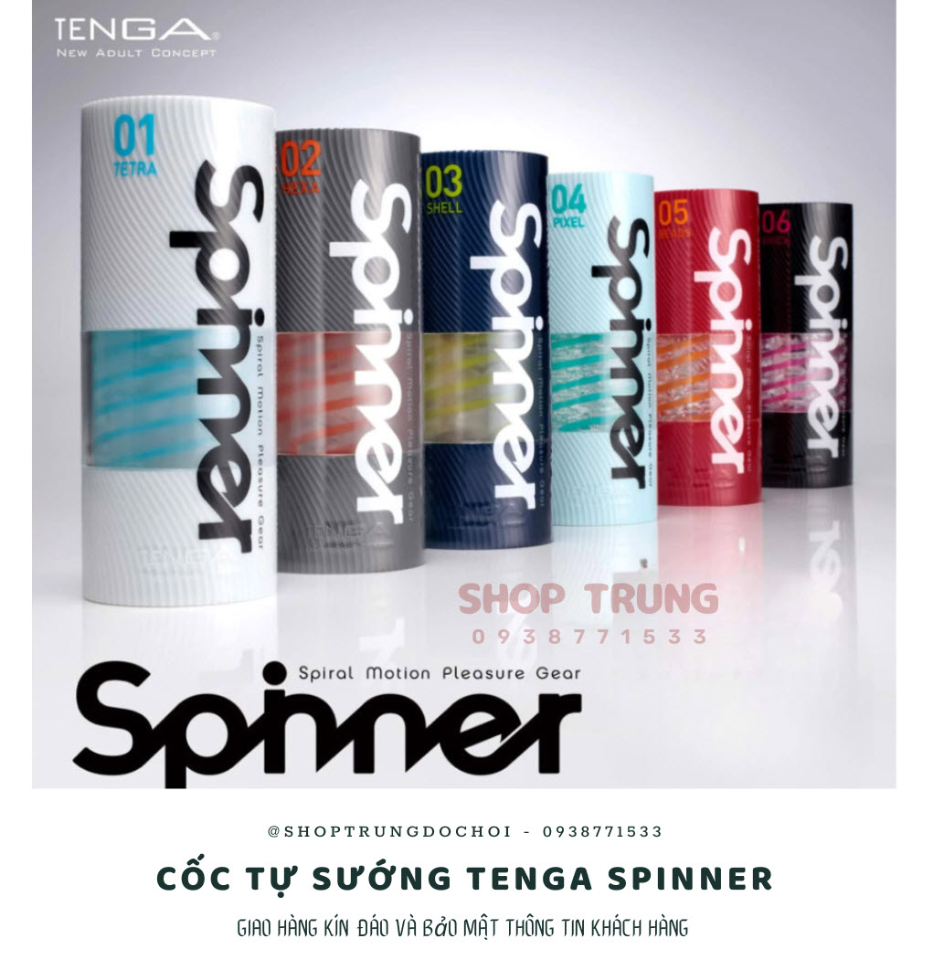 Cốc thủ dâm Tenga Spinner Nhật Bản công nghệ xoắn ốc lạ mắt kích thích