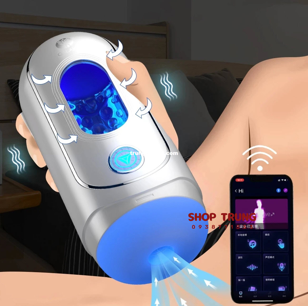 Cốc Tự Sương Galaku Rung Mạnh 10 Chế Độ Điều Khiển App Cốc Tự Sương Galaku Rung Mạnh 10 Chế Độ Điều Khiển App