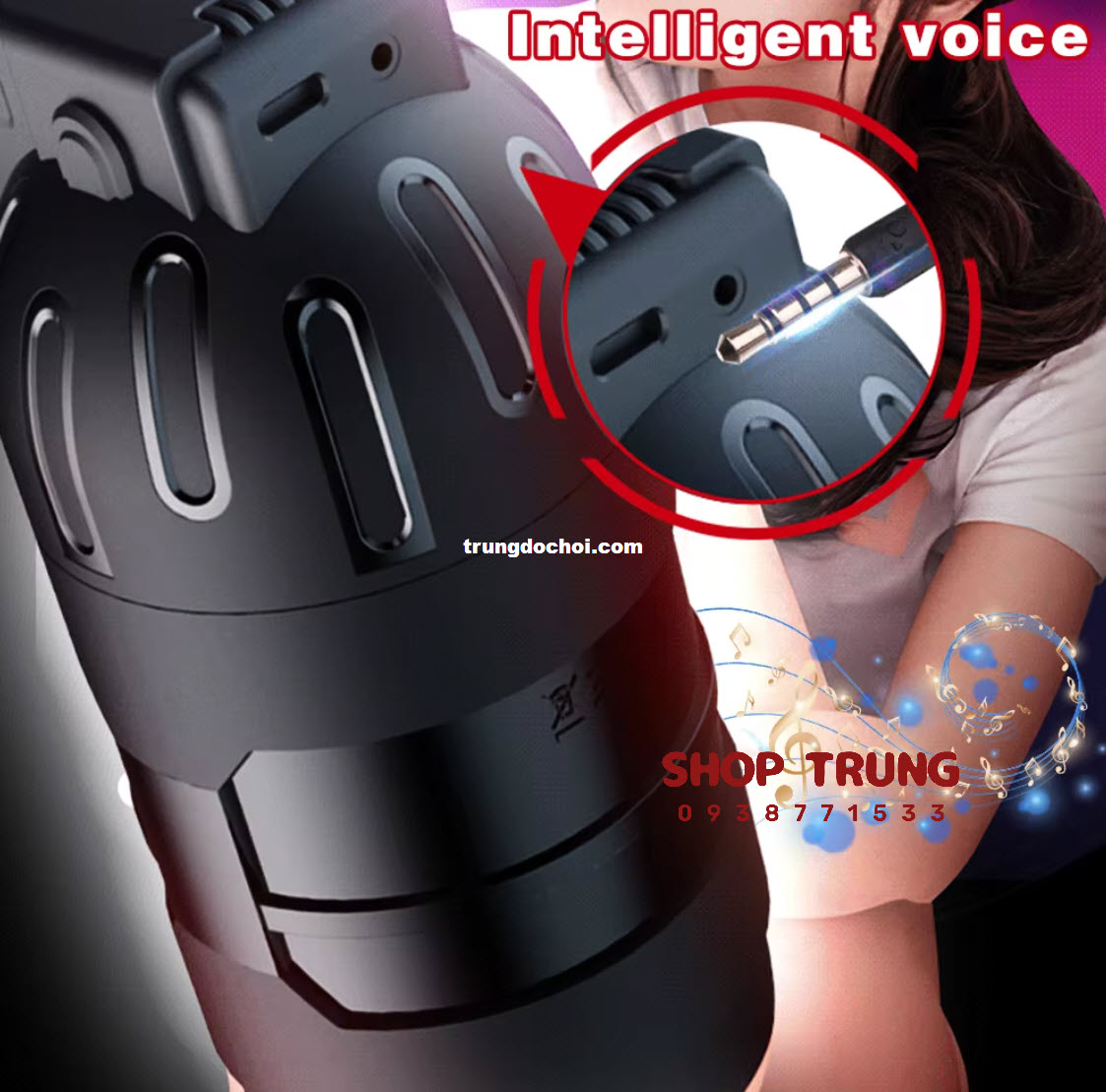 Cốc Leten Vibro rung mạnh công nghệ cao kết nối app tiện lợi