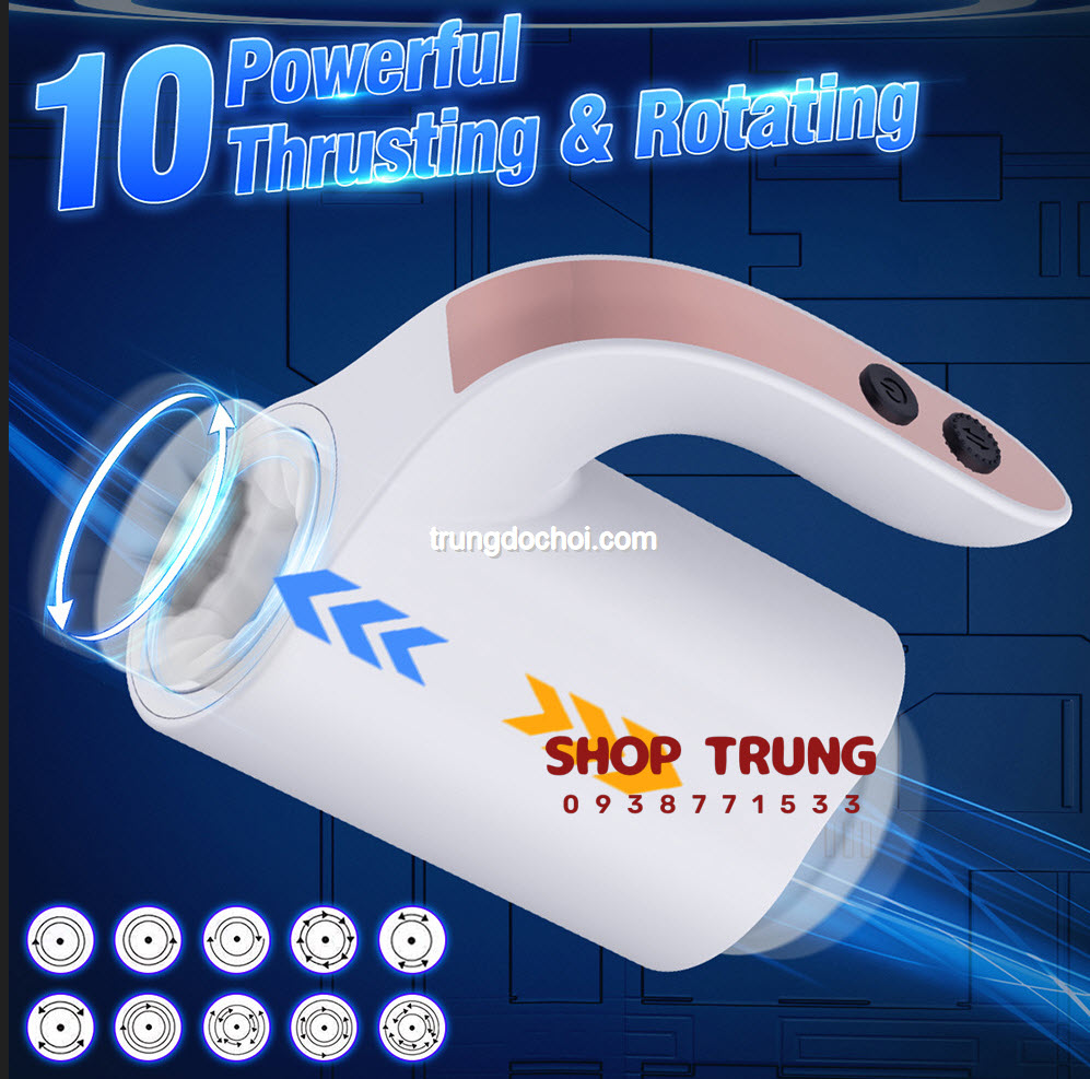 Cốc Tự Sướng 10 Chế Độ Đa Năng Thụt Xoay Siêu Phê Mua Ngay
