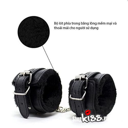 Bộ đồ chơi bạo dâm 10 món da cao cấp bao gồm khóa roi bịt mắt trói bondage