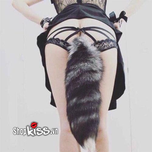 Đuôi chồn kích thích hậu môn sextoy lông thật mềm mại