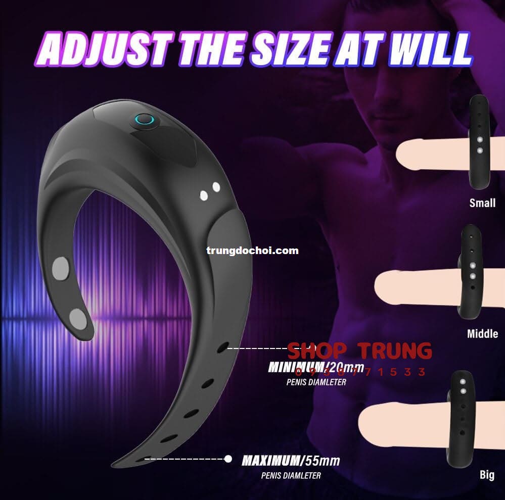Vòng rung dương vật 10 chế độ mới 2024, tăng khoái cảm
