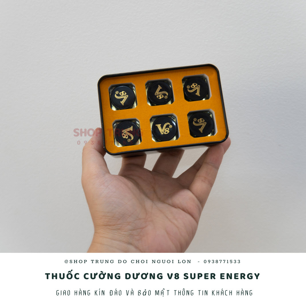 Thuốc cường dương V8 Super Energy tăng cường sinh lý đàn ông