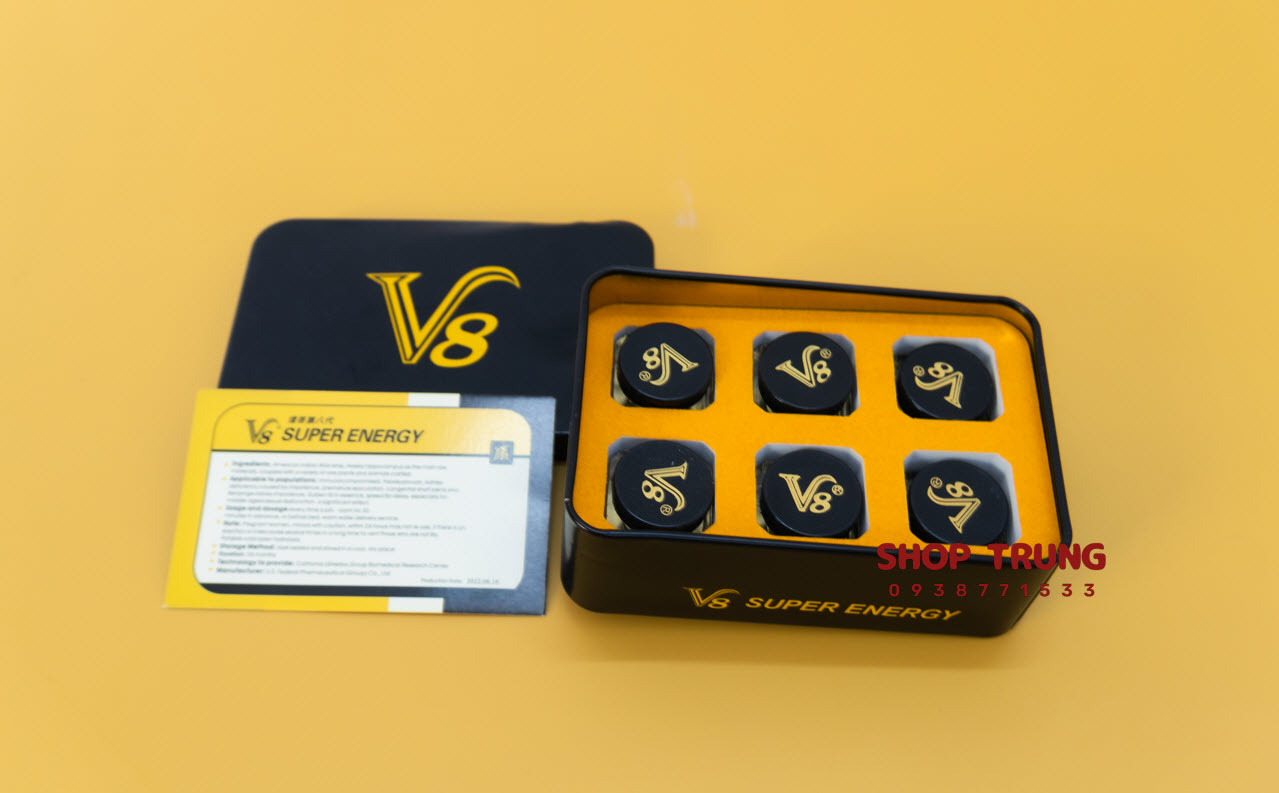 Thuốc cường dương V8 Super Energy tăng cường sinh lý đàn ông