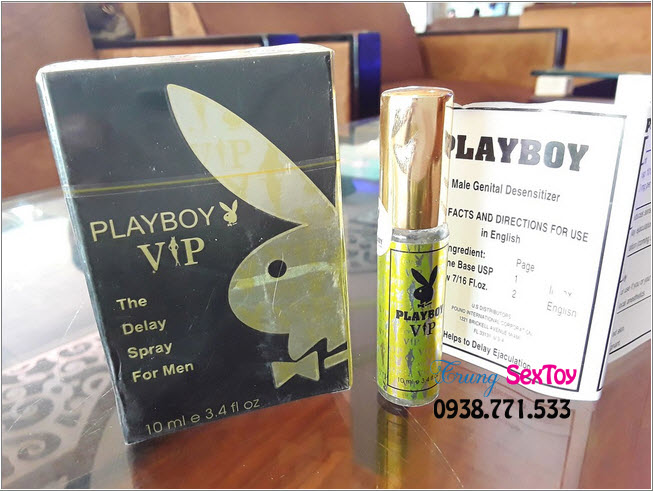 Chai xịt Playboy Vip kéo dài quan hệ bền lâu, tăng khoái cực