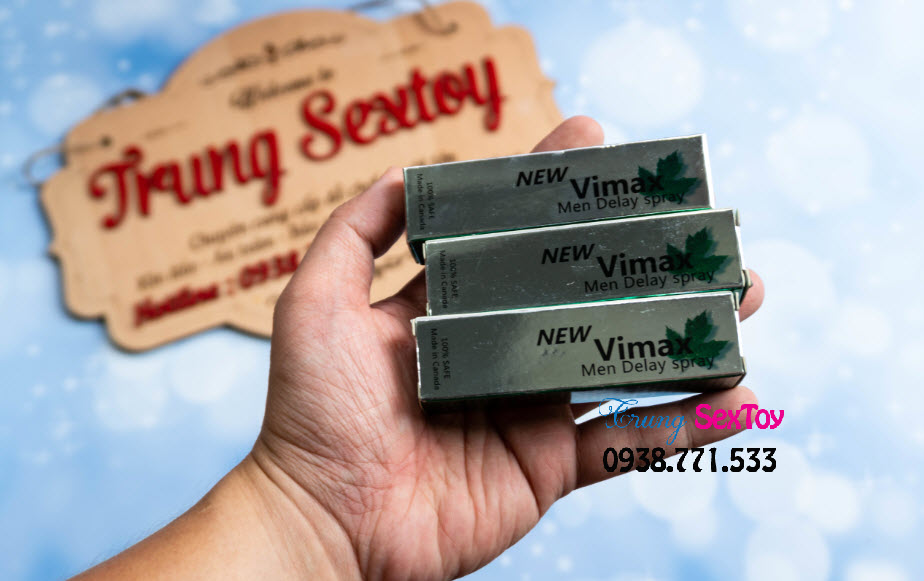 Chai xịt Vimax chống xuất tinh sớm, tăng khoái cảm đỉnh cao