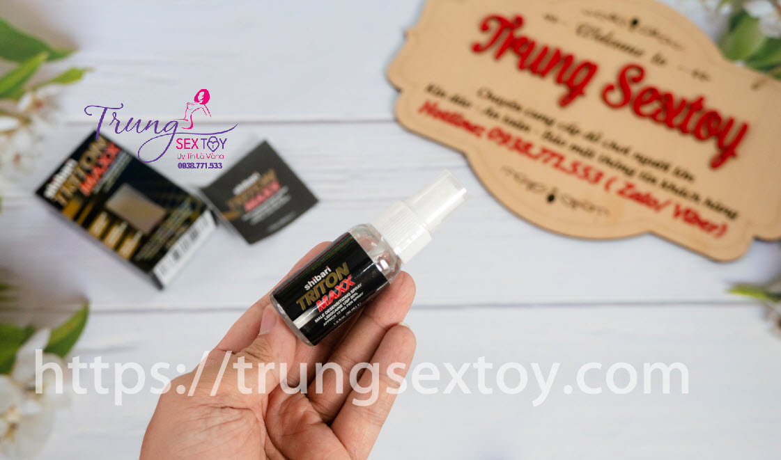 Chai xịt Shibari Triton Maxx công dụng hiệu quả cải thiện sinh lý