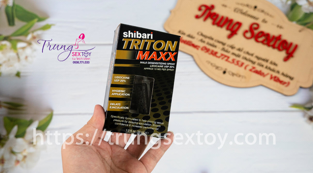 Shibari Triton Maxx chai xịt tăng cường sinh lý, hiệu quả nhanh