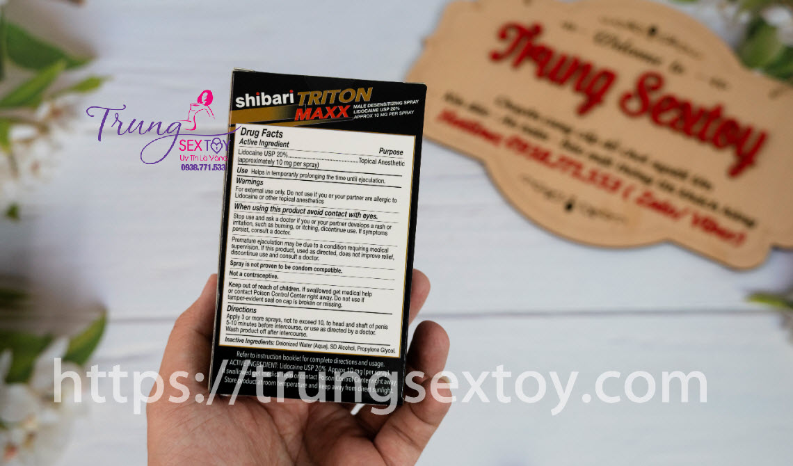 Shibari Triton Maxx chai xịt tăng cường sinh lý, hiệu quả nhanh