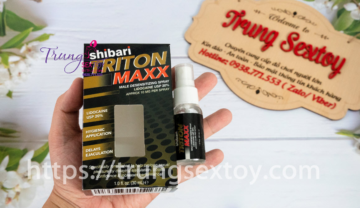 Shibari Triton Maxx chai xịt tăng cường sinh lý, hiệu quả nhanh