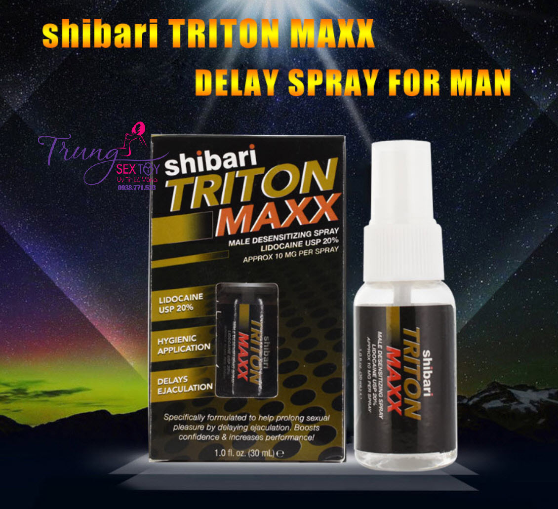 Shibari Triton Maxx chai xịt tăng cường sinh lý, hiệu quả nhanh