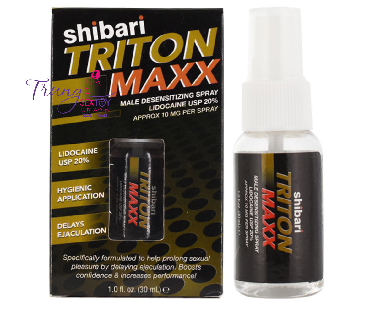 Shibari Triton Maxx chai xịt tăng cường sinh lý, hiệu quả nhanh