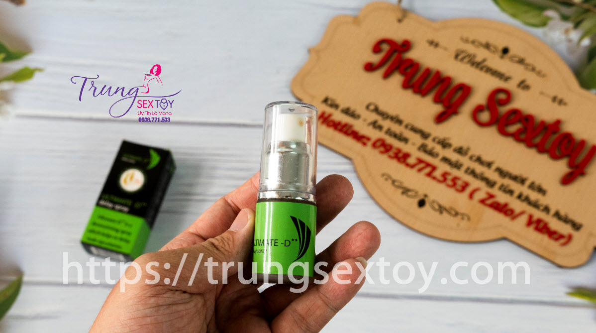 Xịt Ultimate D chống xuất tinh sớm giúp nam giới mạnh mẽ bền lâu