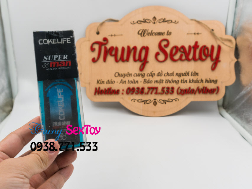 Gel Bôi Trơn Hậu Môn Cokelife SuperMan Tăng Khoái Cảm An Toàn