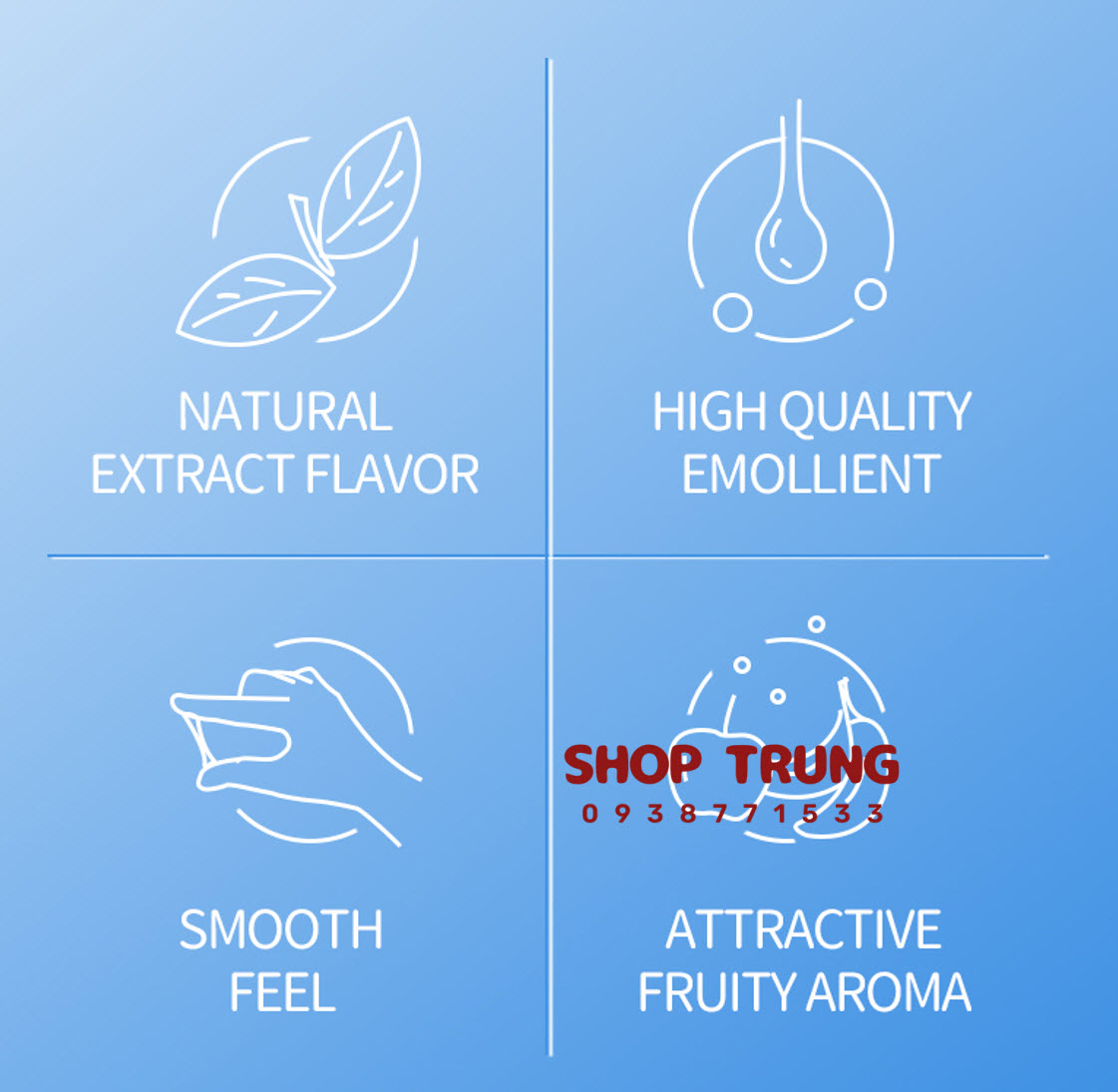 Gel bôi trơn hương trái cây thơm mát tăng khoái cảm, an toàn