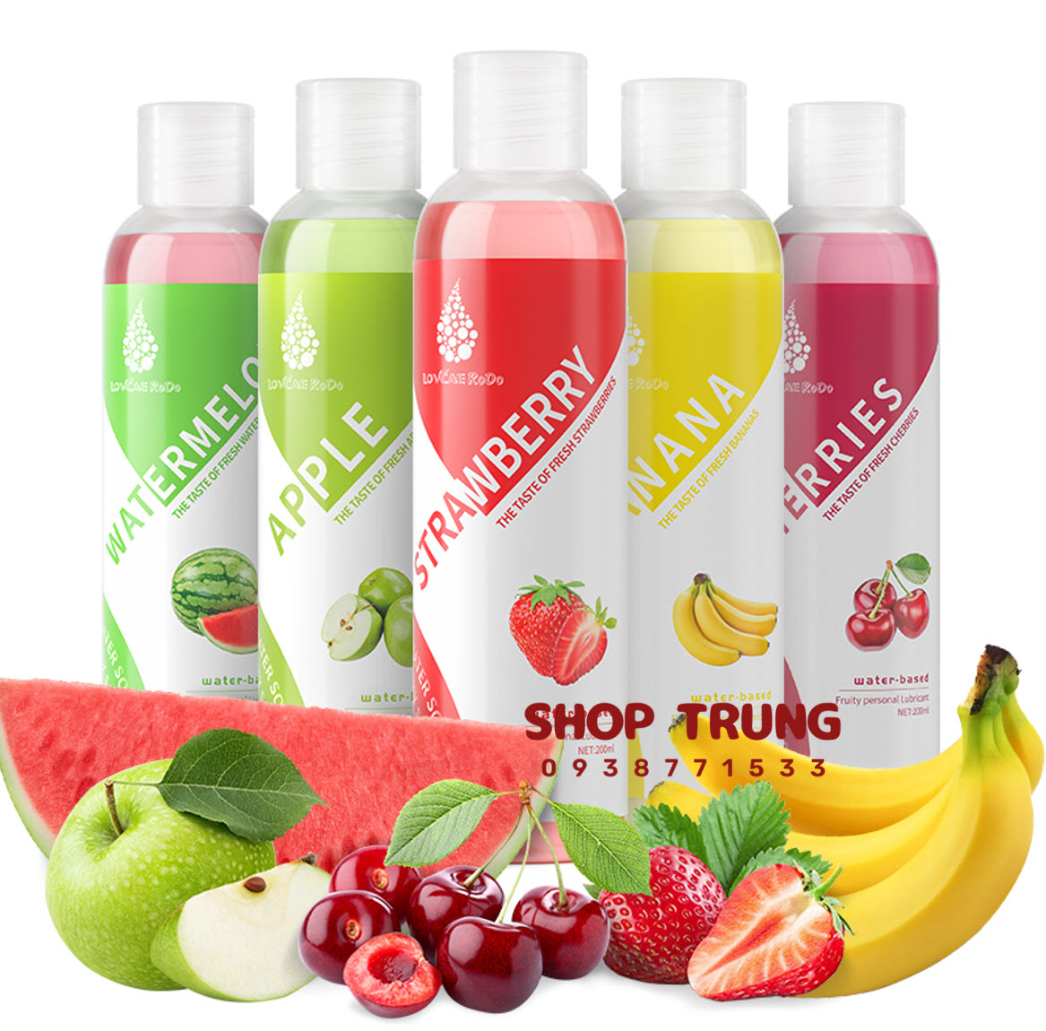 Gel bôi trơn hương trái cây thơm mát tăng khoái cảm, an toàn