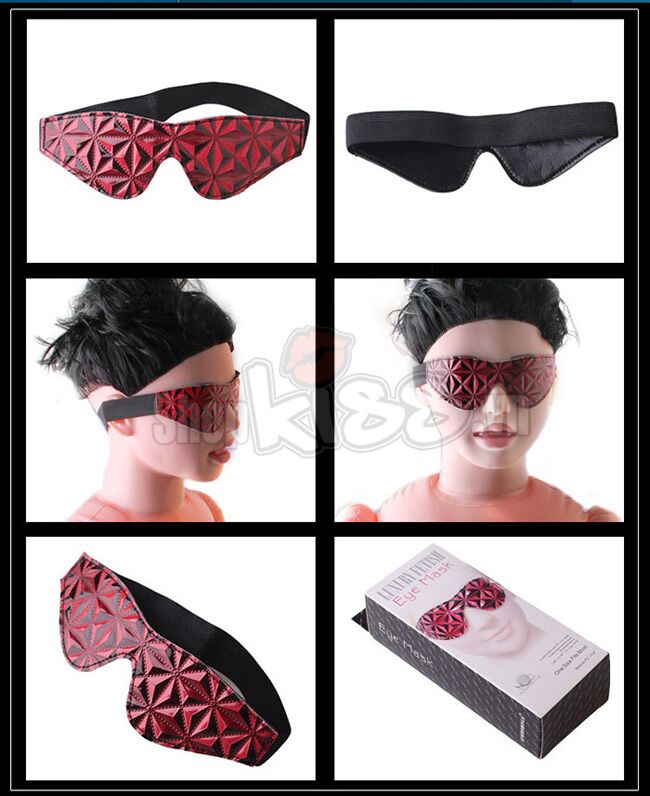 럭셔리 페티쉬 가죽 눈가리개 BDSM 플레이 필수품