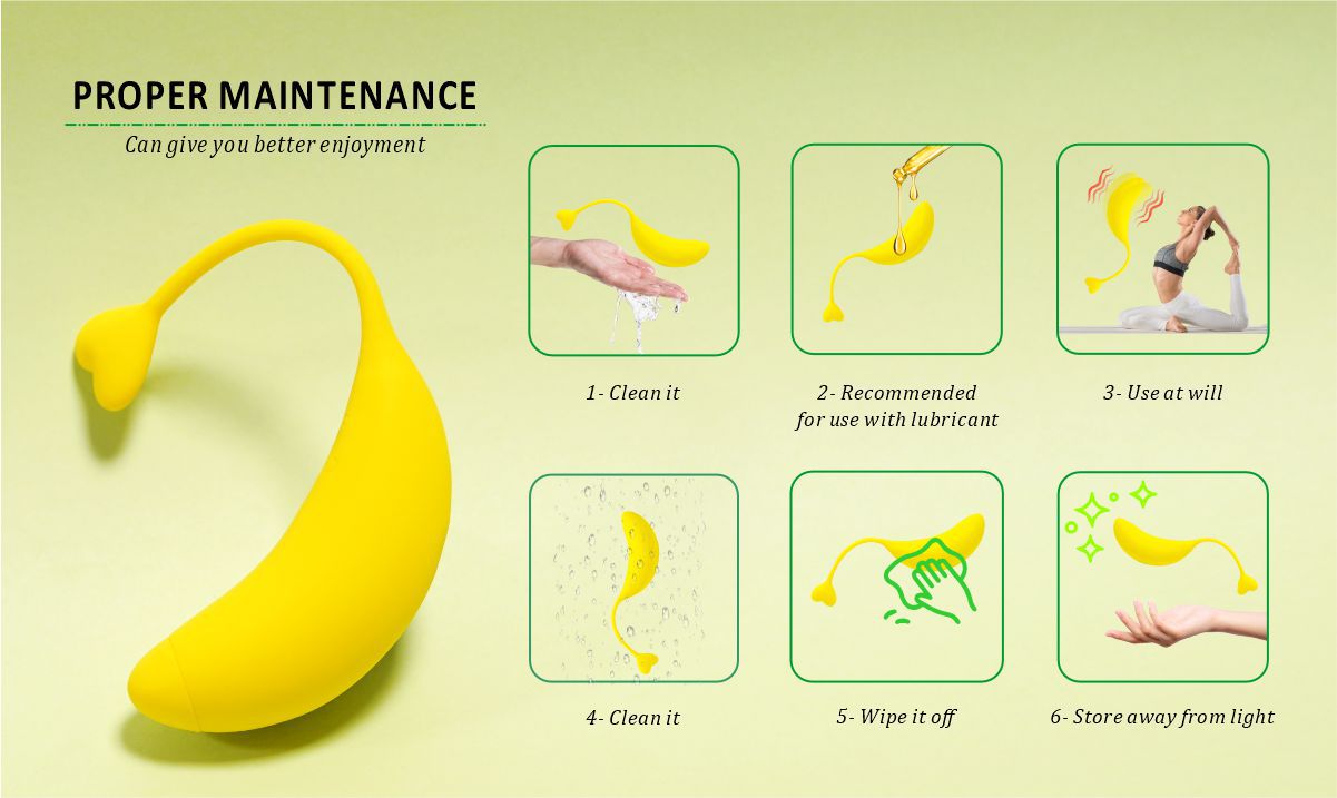 Rung Quả Chuối Mini Điều Khiển Từ Xa, Tăng Khoái Cảm, Siêu Bền