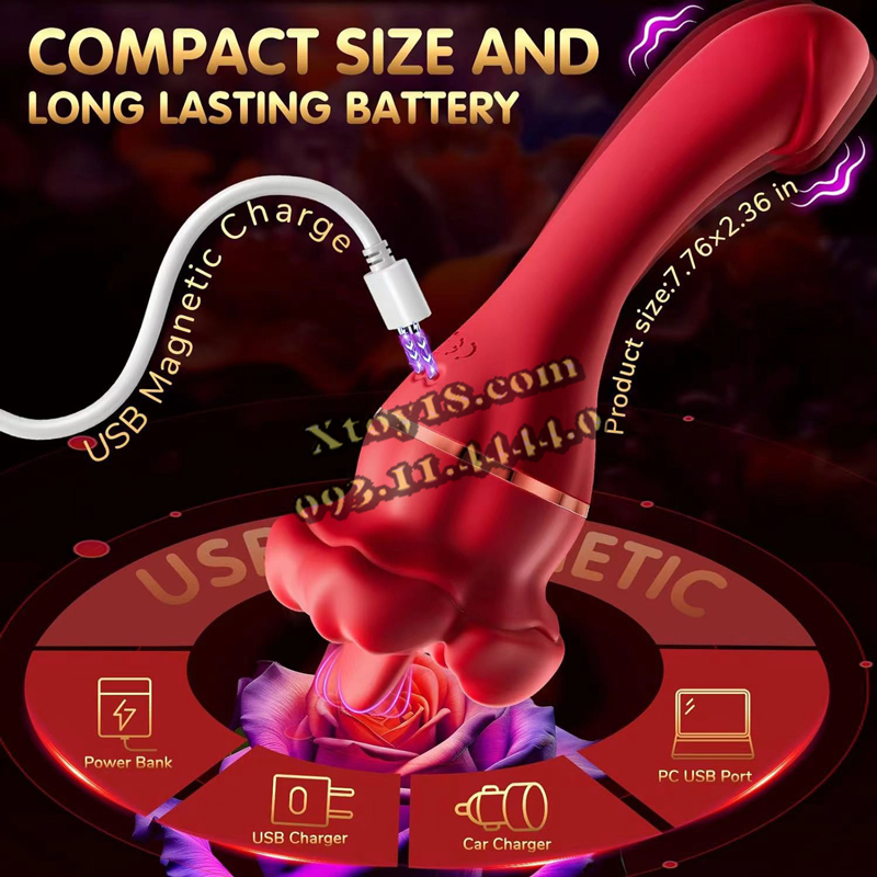 Máy Massage G Điểm 2 Đầu Rung Lưỡi Liếm - Cực Khoái Vượt Trội