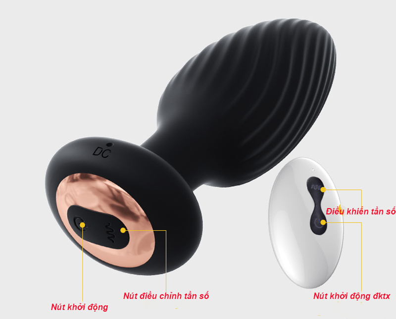 Dụng Cụ Massage Hậu Môn MizzZee Cao Cấp Rung Lắc Đa Chức Năng