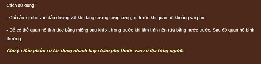Viga thuốc xịt chống xuất tinh sớm tăng cường bản lĩnh