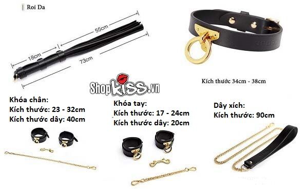 Bộ đồ chơi bạo dâm da đẳng cấp thượng lưu cho các cặp đôi BDSM