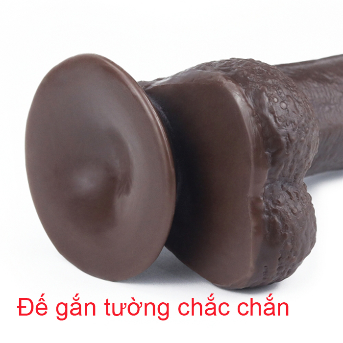 Cặc giả Dương vật Lovetoy da đen 2 lớp tuột da như thật