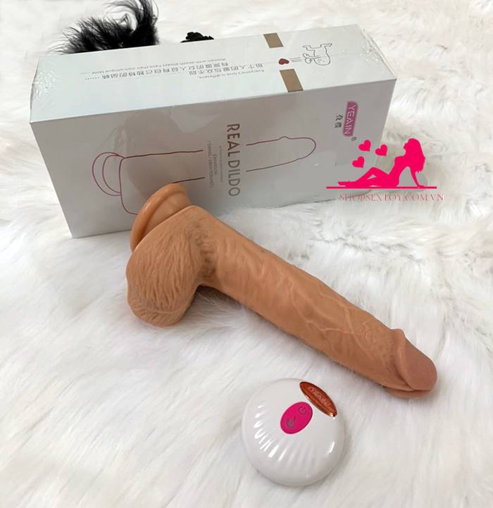 Dương Vật Giả Silicon Mềm Mịn DV 75 Rung Thụt Sưởi Ấm Điều Khiển Xa